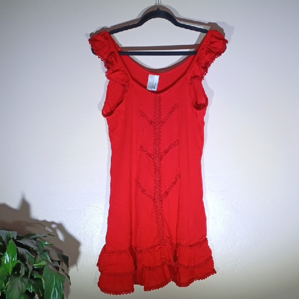 Peixoto Red Mini Dress